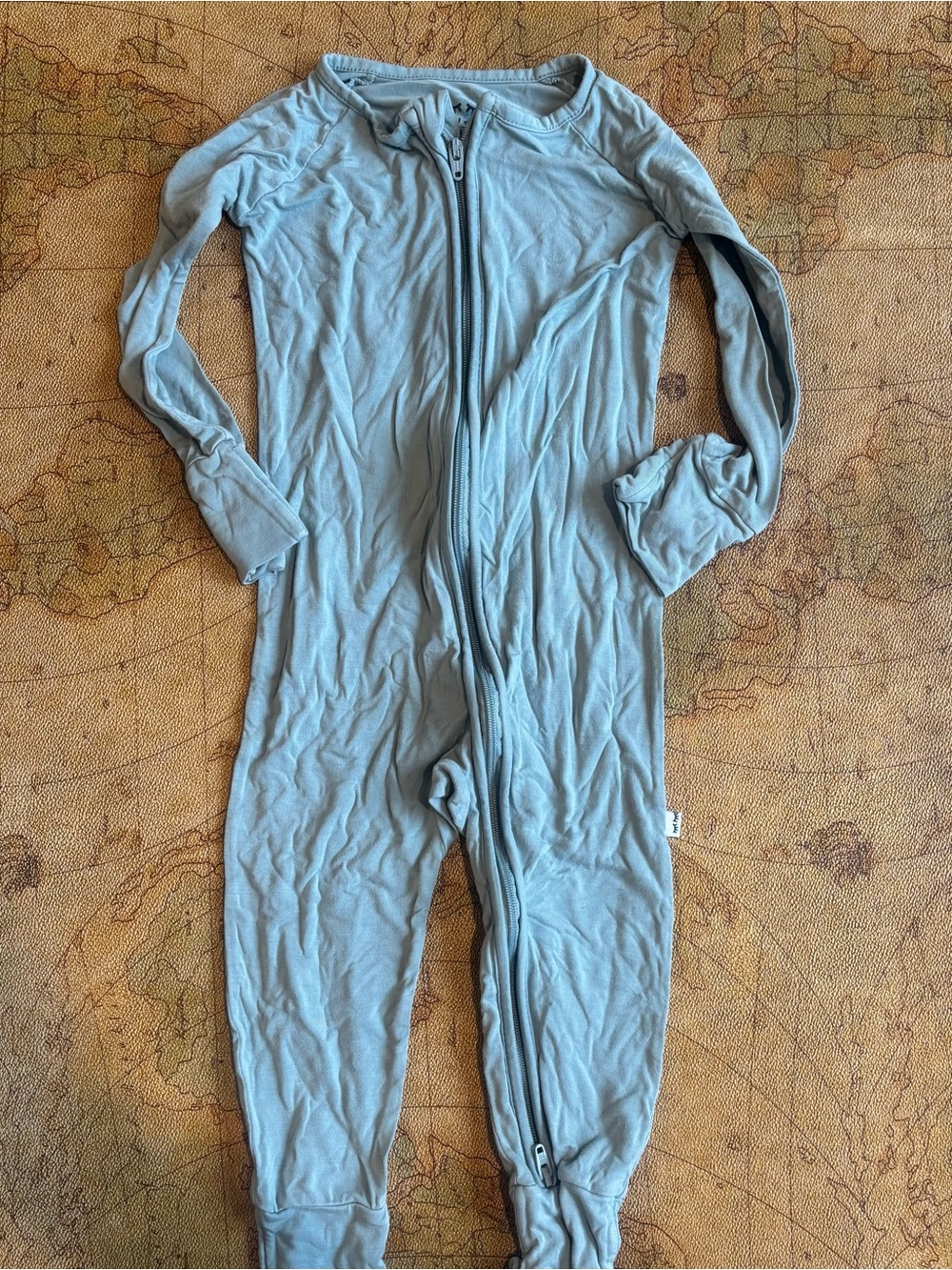 Little Sleepies Neutral Zip-Front One-Piece Sleeper 12-18 months